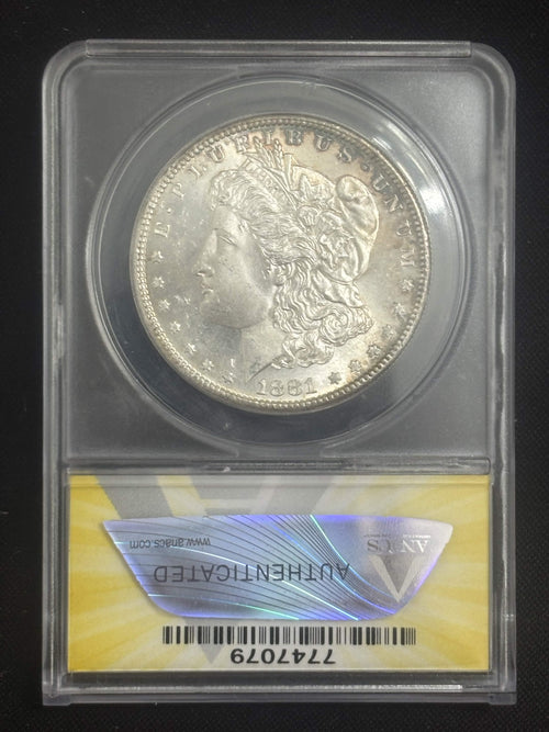 1881 S Morgan Dollar ANACS MS-63 Reverse Toned