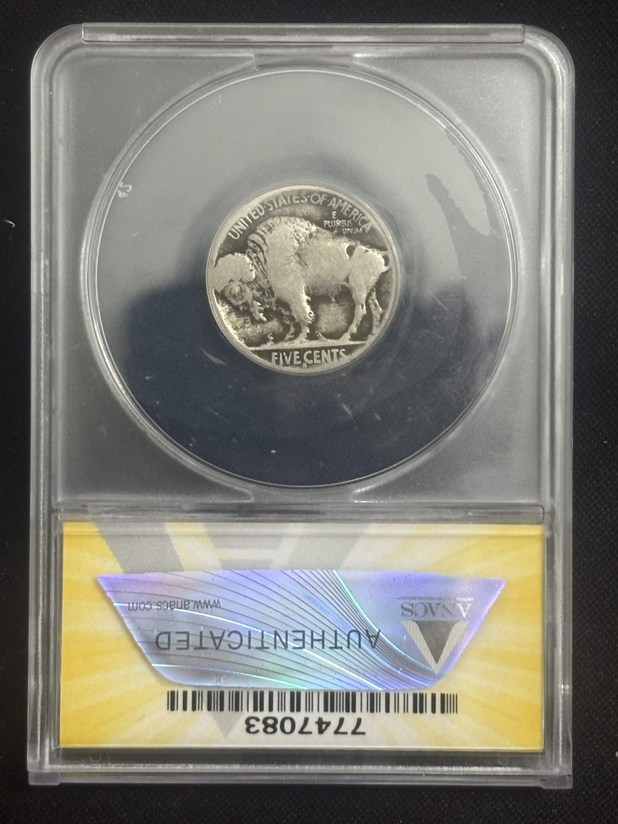 1913 S Type 2 Buffalo Nickel ANACS AG3 Details Key Date