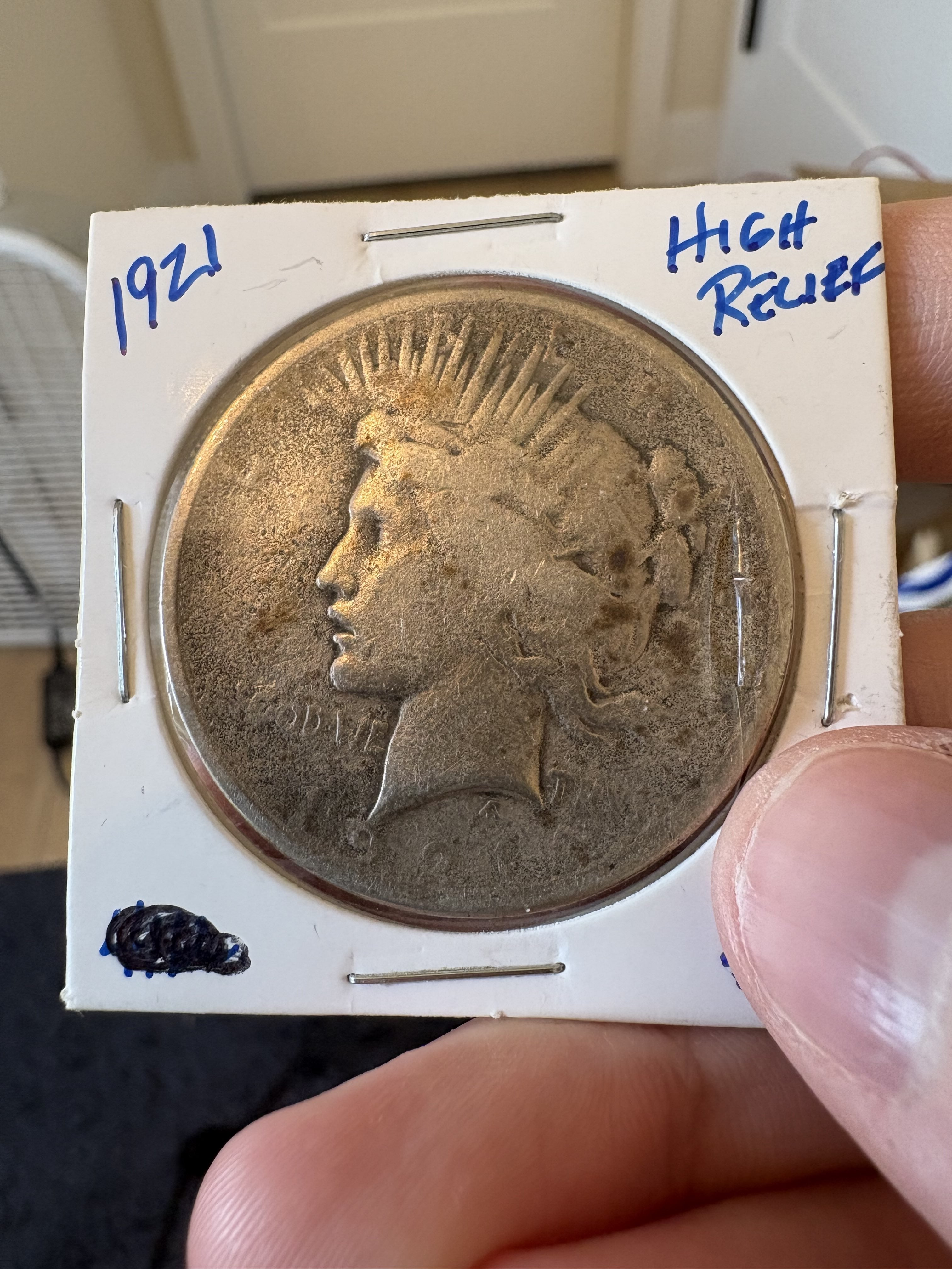 1921 Peace Dollar RAW